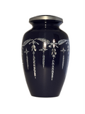 Aluminum Shimmer Diamond Navy Urn