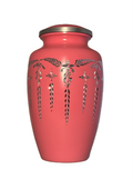 Aluminum Shimmer Diamond Pink Urn