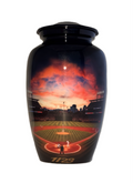 Baseball Field Sunset Urn