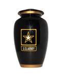 Black US Army Urn