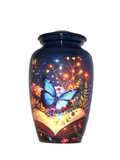 Blue Butterfly Book Urn