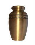 Brass Hearts Ring Urn