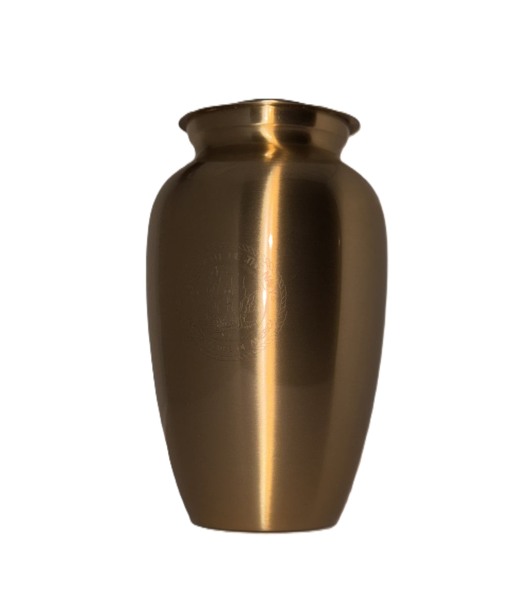 Brass Navy Emblem Urn