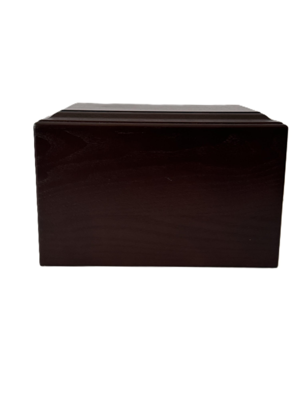 Dark Wood Urn - Cherry Finish