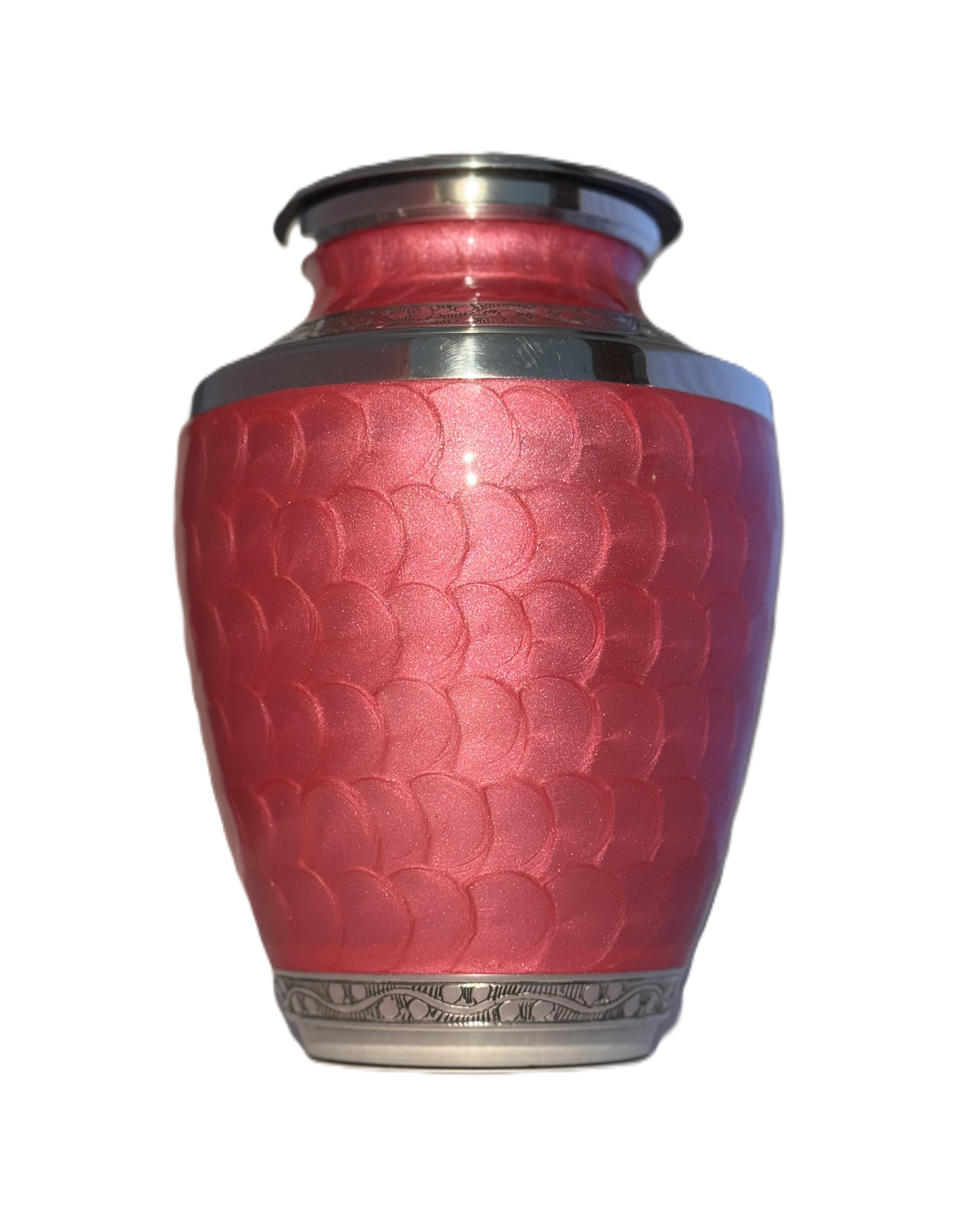 Deep Pink Floral Urn