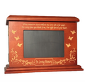 ILM Butterfly Photo Wood Urn - Cherry