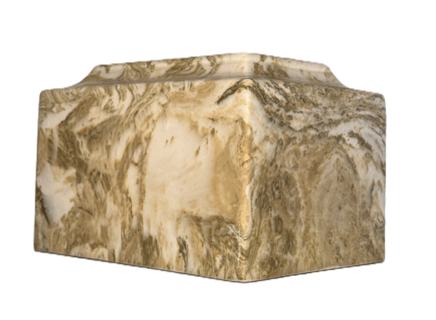 Cultured Marble Urn - Multiple Color Variants Available
