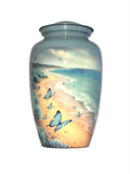 Ocean Blue Butterfly Urn