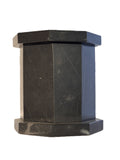 Octagon Natural Stone Black Urn