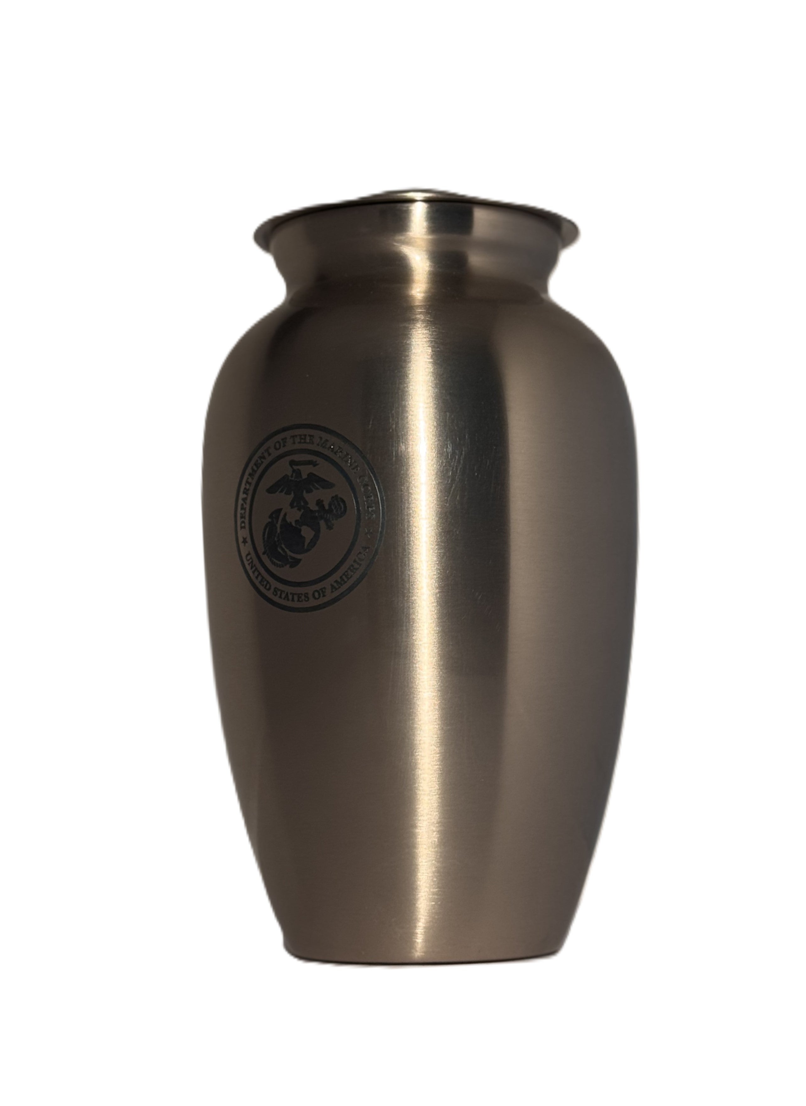 Pewter Brass Marine Corp Urn