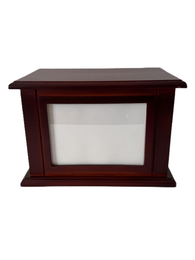 Photo Frame Dark Wood Urn