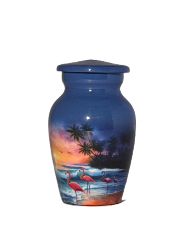 Pink Flamingo at Sunset Keepsake