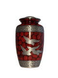 Red Birds Flying Urn