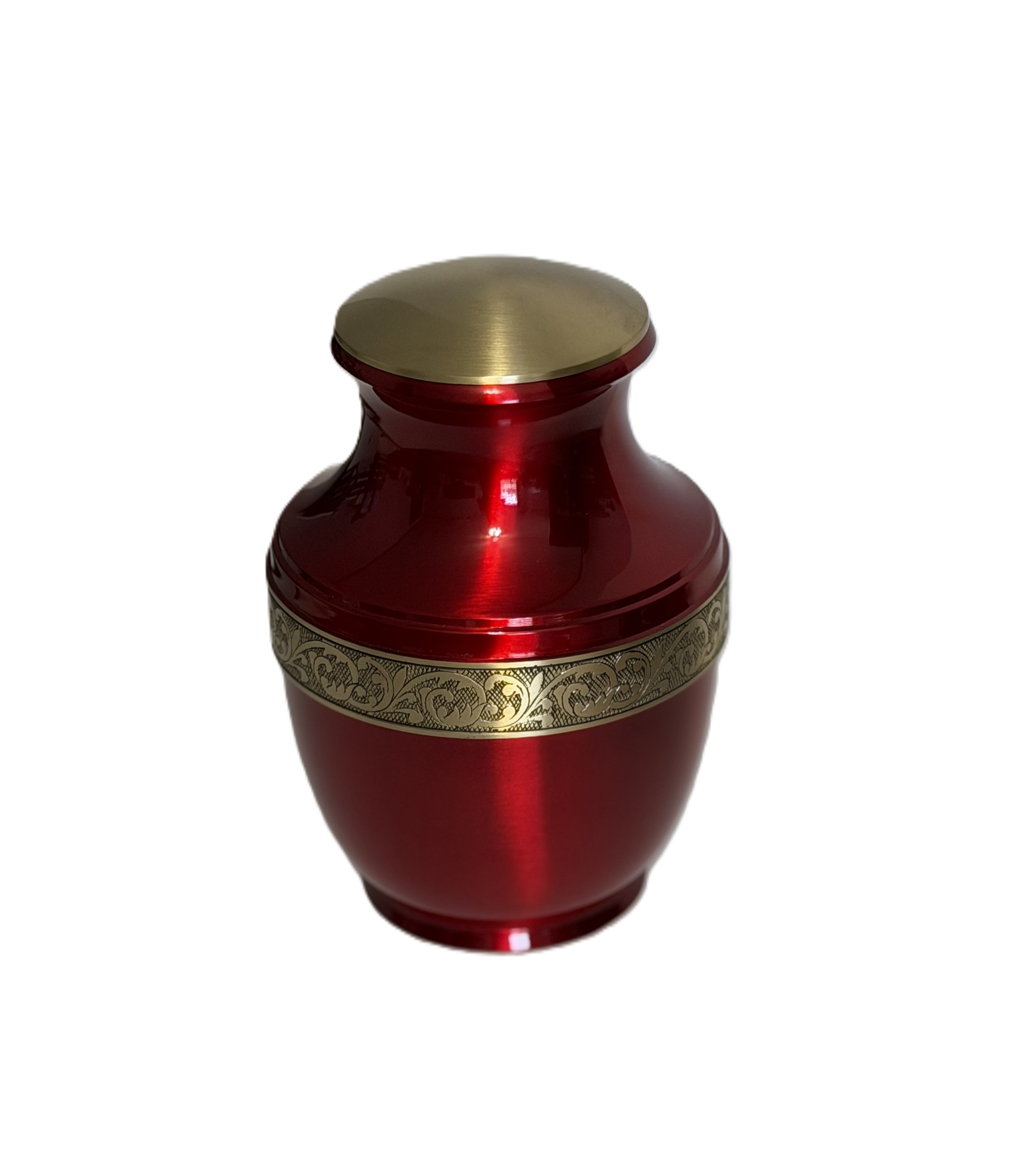 Red Gold Touch Urn