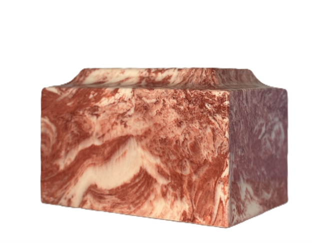 Cultured Marble Urn - Multiple Color Variants Available
