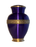 Royal Purple Brass Urn