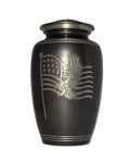 Slate Flag with Eagle Urn
