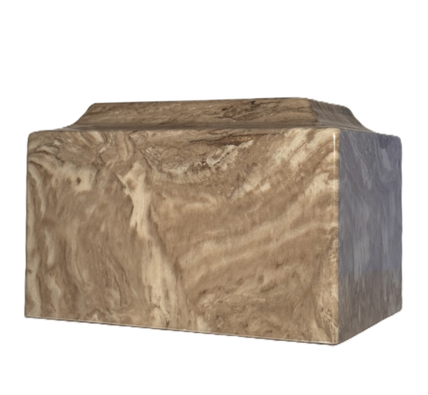 Cultured Marble Urn - Multiple Color Variants Available