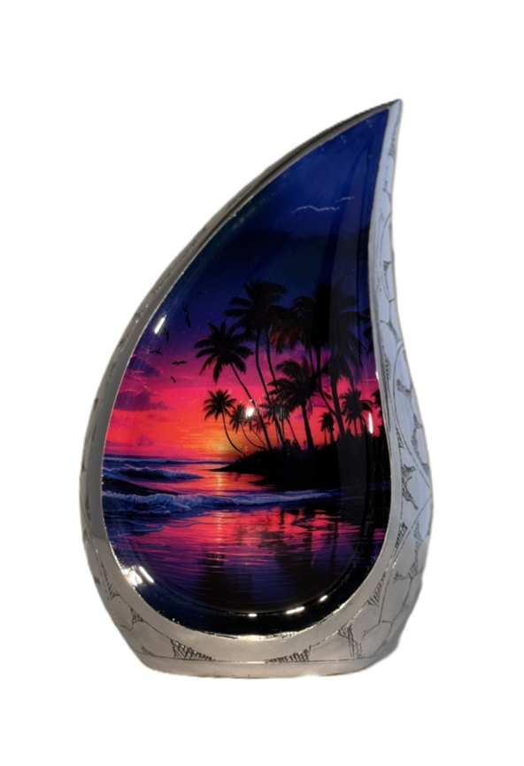TearDrop Sunset Paradise Urn
