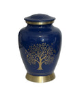 Tree of Life Urn Blue