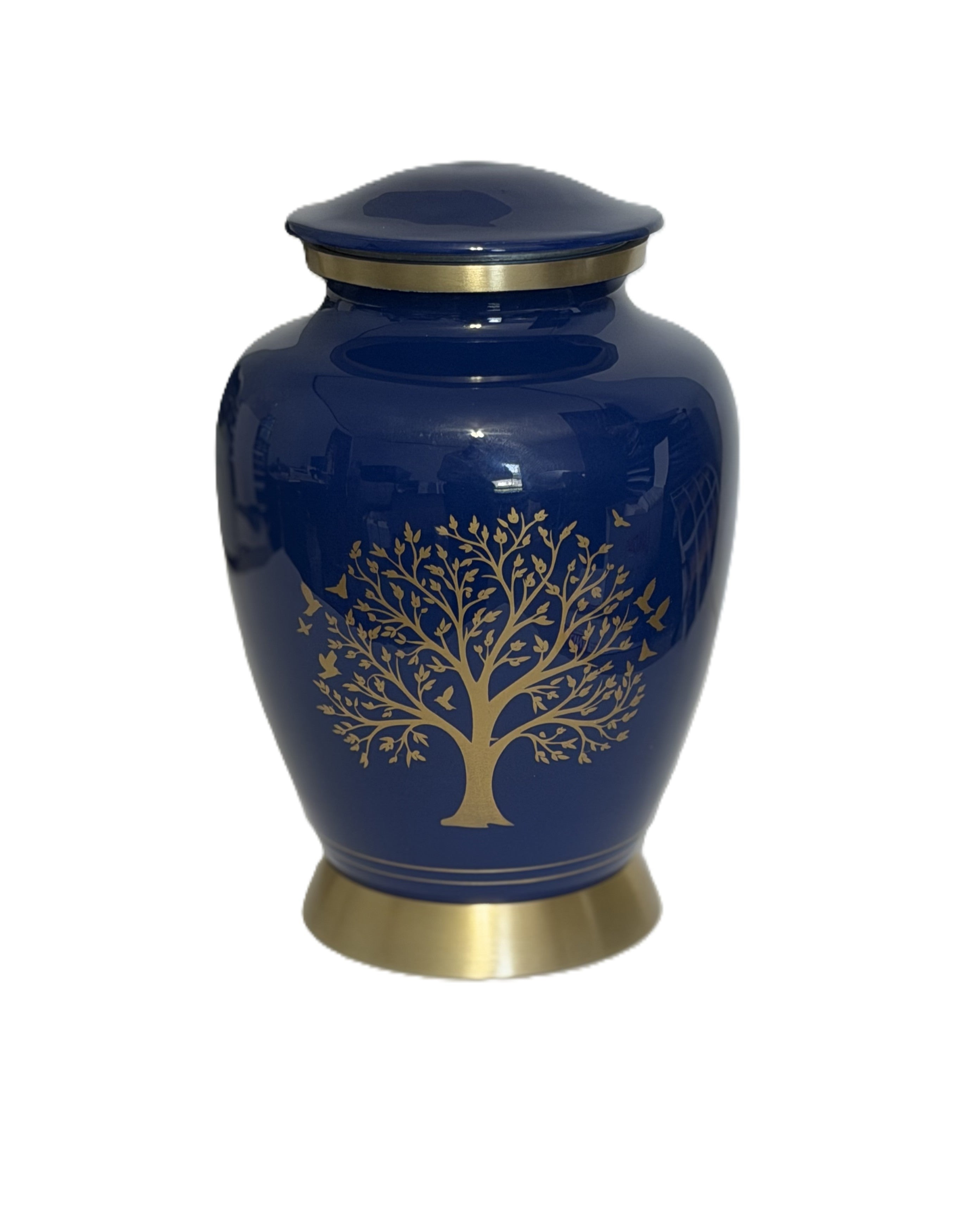 Tree of Life Urn Blue