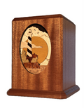 Wood Dimensional Lighthouse Urn
